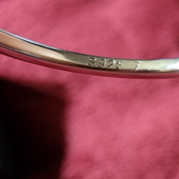 NWOT sterling silver multi color cz solitare ring size 7 - Picture 3 of 3